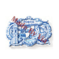 Souvenirs touristiques personnalisés en gros Porto Portugal Aimant de réfrigérateur en résine 3D