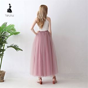 <span class=keywords><strong>Falda</strong></span> Larga de Tul de 7 Capas y 100 cm para Mujer, Ideal para Bodas y Fiestas - Product Image 2