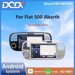 Ventes en forte croissance |   En stock pour <span class=keywords><strong>Fiat</strong></span> <span class=keywords><strong>500</strong></span> (2007-2015) Autoradio Android 7 pouces, CarPlay sans fil et Android Auto, Navigation GPS, Multimédia - Product Image 1