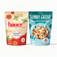 Emballage biodégradable personnalisé en papier kraft écologique avec fermeture éclair, qualité alimentaire, pour sucre, herbes, fleurs, thé, fruits secs
