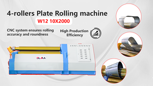 <span class=keywords><strong>Machine</strong></span> à rouler les plaques hydraulique CNC en acier inoxydable BLMA W12 10*2000, machines à rouler les cônes et machines à rouler les plaques à 4 rouleaux - Product Image 6