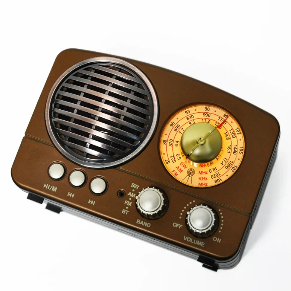 Rádio retrô com potência, alto-falante sem fio bt, hi-fi, estéreo, fone de ouvido fm am sw, usb, aux tf card, mp3, receptor clássico