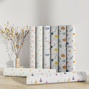 방수 셀프 접착식 플로럴 벽지 빈티지 나뭇잎과 야생화 필 앤 스틱 시트지 호텔 및 침실 장식용 - Product Image 4