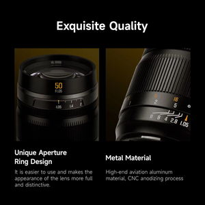 Objectif Brightin Star <span class=keywords><strong>50mm</strong></span> F1.05 plein format à mise au point manuelle et grande ouverture pour montures E, RF, Z, L et plus - Product Image 6