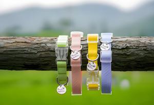 Collier pour chien en PVC de qualité supérieure, taille S, vert uni, élégant, moderne, durable, style luxueux, imperméable, réglable, léger, personnalisé - Product Image 6