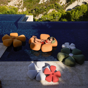 Sang trọng PVC Inflatable nước nệm hoa hồ bơi Float & vải Sun Lounger cho ngoài trời cho hồ bơi & bãi biển sử dụng - Product Image 3