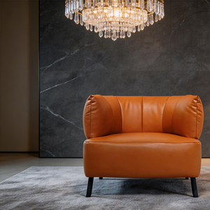 <span class=keywords><strong>Fauteuil</strong></span> pivotant individuel de style américain, nouveau <span class=keywords><strong>fauteuil</strong></span> en cuir rétro de luxe léger <span class=keywords><strong>pour</strong></span> salon, balcon et usage domestique - Product Image 6