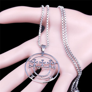 Nuova Collana con Ciondolo a Forma <span class=keywords><strong>di</strong></span> <span class=keywords><strong>Lucifero</strong></span> in Acciaio Inossidabile, Gioiello Casual per Uomo e Donna, Decorazione Chiave - Product Image 4