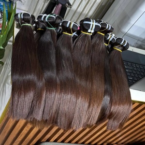 Parrucche con Chiusura in Pizzo Vietnamita, Capelli Colorati Senza Grovigli e Senza Caduta, Estensioni di Capelli Lisci Colorati a Prezzo all'Ingrosso - Product Image 2