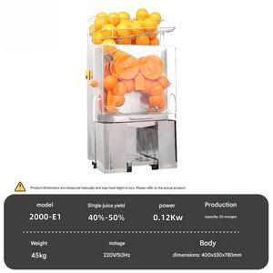 Presse-agrumes automatique pour les marchés biologiques afin de mettre en valeur les ingrédients naturels et de renforcer la confiance en la marque - Product Image 4