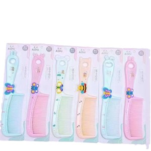 AISHU <b>Hair</b> <b>Comb</b> 15 Cm Cartoon Design For Kids And Women With Sweet Scented Plastic Handle Mixed Colors - Product Image 4