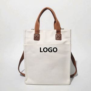 Sac fourre-tout en toile robuste de 16 oz, option lot de deux, sac à bandoulière, sac de shopping en toile, sacs à main pour femmes - Product Image 1
