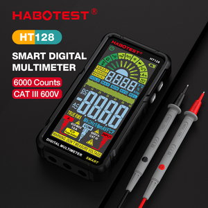 Habotest Digitales Smart-Multimeter LCD True RMS AC/DC Spannungs- und Widerstandsmessgerät NCV-<span class=keywords><strong>Tester</strong></span> mit Hintergrundbeleuchtung 750V AC 1000V DC - Product Image 4