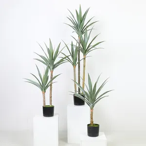 卸売1.4m-0.8m/ 4ft-2ft緑の植物装飾用緑の人工グラジオラス人工植物