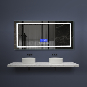 Espejo inteligente de pared para baño, luz Led retroiluminada con pantalla táctil antiniebla - Product Image 1