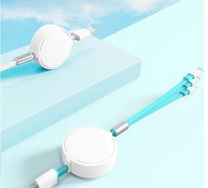 Cáp sạc dữ liệu ba trong một, kéo dài được, ba đầu nối - Product Image 5