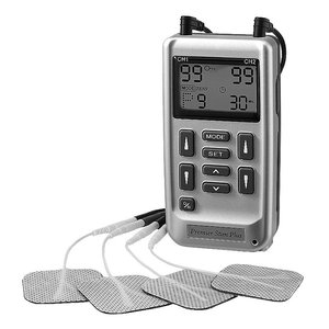 Unidad Combinada TENS EMS de 2 Canales de Grado Médico OEM Taiwán, Modelo EM-6300, Estimulador Digital de Nervios y Músculos para Alivio del Dolor y Rehabilitación - Product Image 2