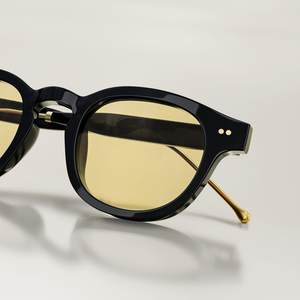 Occhiali da sole rotondi polarizzati Vintage di alta qualità Logo personalizzato di lusso Designer di moda occhiali da sole in acetato per uomo e donna - Product Image 3