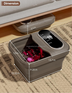 Bain de pieds électrique pliable à jets d'eau et bulles, chauffage rapide, <span class=keywords><strong>massage</strong></span> des pieds, favorise la circulation sanguine, spa pour les pieds - Product Image 3