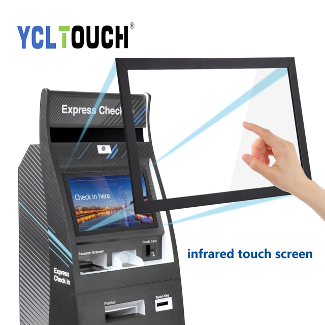 21.5 Inch 10 Points Infrared Touch Frame Multi Touch Screen Overlay Kit With Glass