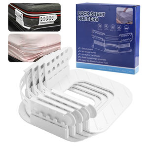 Sujetadores de Sábanas de Plástico Reforzado para Esquinas Abiertas con Tiras de Bloqueo, Clips para Sábanas, Zlumber Lock - Product Image 1