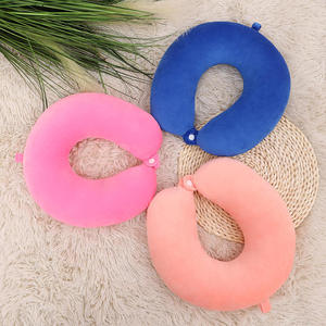 Oreillers personnalisés avec logo, vente en gros à bas prix, oreiller de voyage pour dormir en avion, oreiller de voyage personnalisé pour le cou - Product Image 1