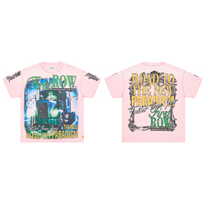 T-shirt Oversize con Stampa Retrò e Piccoli Diamanti per Coppie, Nuova Collezione, Spedizione da Fornitore Popolare di Prima Scelta a Los Angeles - Product Image 1