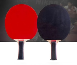 <span class=keywords><strong>Raquette</strong></span> de tennis de table professionnelle pour débutants à mains croisées pour étudiants Double face en caoutchouc inversé Deux raquettes et un ensemble de balles - Product Image 4