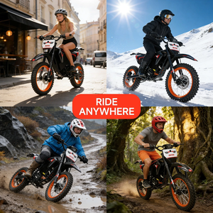 Bicicleta Eléctrica Todoterreno de 14"/12" con Motor Central de 4000W, Batería, Bicicleta Eléctrica de Montaña de 50 MPH para Adultos y Adolescentes, X1 Spark <span class=keywords><strong>E</strong></span> Bike, Venta al por Mayor - Product Image 2