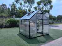 Kit de serre en polycarbonate, assemblage rapide en 3h, grande serre de jardin DIY, serre compacte en aluminium pour jardin