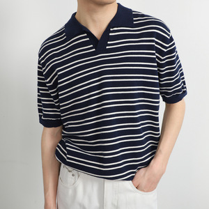 <span class=keywords><strong>Chemise</strong></span> à manches courtes pour hommes, col rayé en soie glacée, <span class=keywords><strong>tendance</strong></span>, polyvalente, simple, élégante, avec un style tu, nouvel arrivage d'été <span class=keywords><strong>2022</strong></span> - Product Image 2