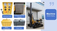 Machine de forage rotative sur chenilles pour l'installation de poteaux solaires, pour la pose de poteaux solaires en terre, à vendre