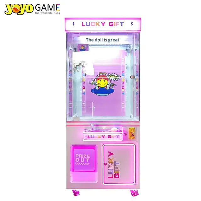 Business Grade Table Top Mini Claw Game Install Complete Mainboard Bill Acceptor And Sealed Prize Storage Locker Arcade Machine
