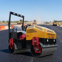 Compacteur routier à double tambour entièrement hydraulique de 3 tonnes pour asphalte