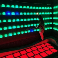 Juego de Escalada en Roca Interactivo Multijugador con Botones de Desafío, Iluminación LED Interior Kydavr, Juego de Escalada en Roca con Activación por Luz LED, por Tiempo Limitado