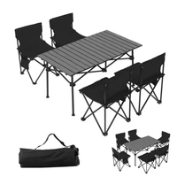 Ensemble table et chaises robustes portables pour le camping en plein air Kit de table de bureau chaise pliante pour pique-nique en plein air et ensemble de table