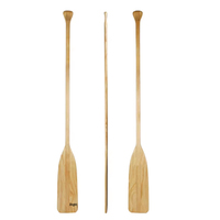 NEOKUDO 5 pieds largeur de pagaie en bois poignée supérieure logo personnalisé rames artisanales en bois surface de protection différentes tailles pagaie de canoë en bois
