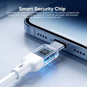 Cable de Datos <span class=keywords><strong>VIDVIE</strong></span> de Silicona Líquida de 1m, USB <span class=keywords><strong>Tipo</strong></span> <span class=keywords><strong>C</strong></span>, Carga Rápida, Alta Velocidad, Color Blanco, para iPhone - Product Image 6