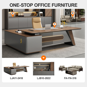 Escritorio <span class=keywords><strong>de</strong></span> Oficina <span class=keywords><strong>de</strong></span> Lujo, <span class=keywords><strong>Mesa</strong></span> para Jefe, Muebles <span class=keywords><strong>de</strong></span> Oficina Modernos y Grandes, Escritorio <span class=keywords><strong>de</strong></span> Jefe <span class=keywords><strong>de</strong></span> Alta Gama - Product Image 2