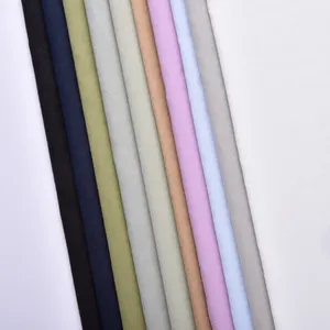 New Design Solid Color 158gsm 100% Cotton Yarn Dyed Woven Fabrics For Shirts