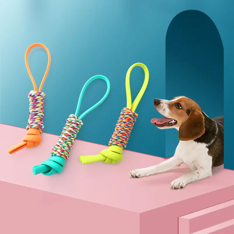 hot selling popular style TPR dog toy large dog chew toy interactive rope toy