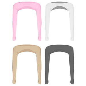 Women Outdoor Cycling Arm Sleeve UV Protection Ice Silk High Elastic Solid Color Sun Shield Sports Cover Up Long Sleeve - Product Image 4