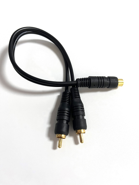RCA 1 to 2 & 2 to 1 Audio Splitter Cable Female to Male to Female Gold-Plated Speaker Converter Distributor