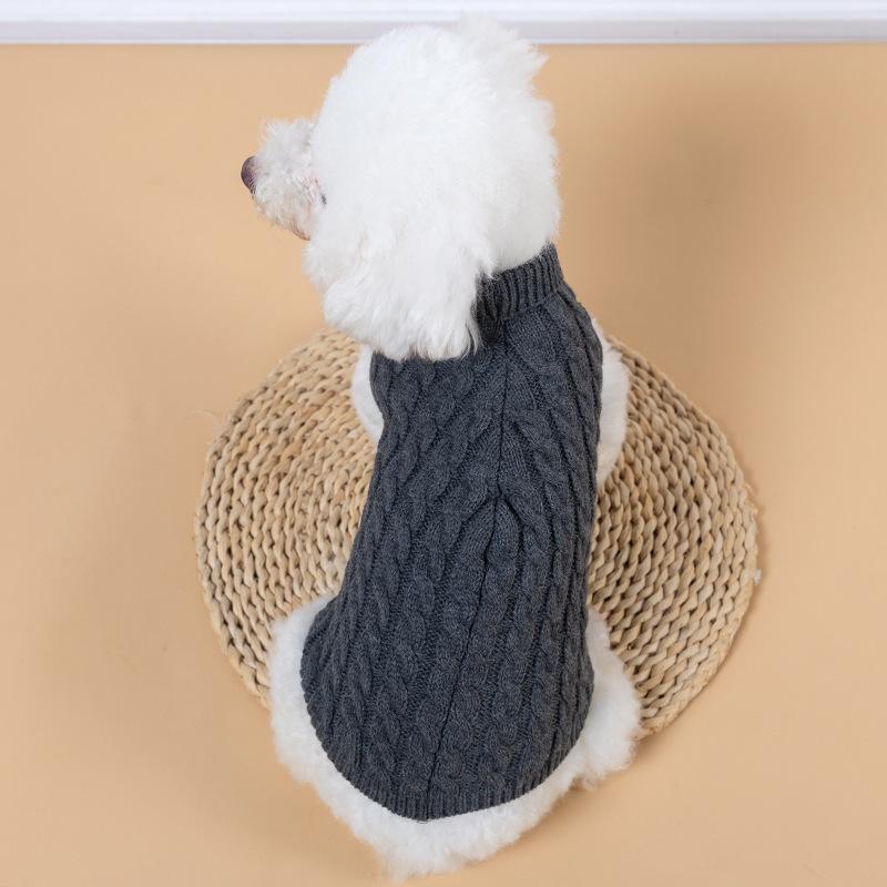 Pull tricoté premium gris