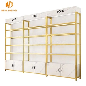 Supermercado de madera al por menor estantería de exhibición estantes de la tienda cosméticos tienda de comestibles estante estantes para tienda minorista - Product Image 3