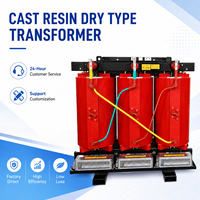 Transformateur de distribution triphasé de type sec en résine coulée personnalisable 10 kV 380 V