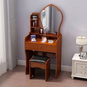 Coiffeuse moderne blanche pour enfant avec miroir et tiroirs - Product Image 3