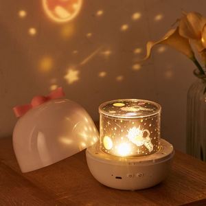 Cute Dream Wish Little Night Light proiettore camera dei bambini ricarica rotante LED Star Projection Lamp regalo per bambini - Product Image 2