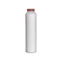 Élément filtrant plissé en PP hydrophile de 40 pouces, haute viscosité, 0,45 micron, pour la filtration des procédés chimiques avec un débit élevé