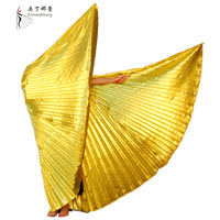 Ot572 Ailes pour enfants et adultes Danse orientale Danse orientale Jeux de danse d'ouverture Accessoires de table Cérémonie d'ouverture Ailes dorées Télescopiques